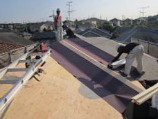羽曳野市・藤井寺市で外壁塗装・屋根塗装・雨漏り修理なら株式会社日工ゴムアスルーフィング貼り